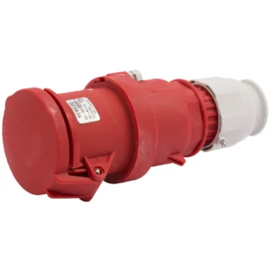 Newlec Industrial Power Connector Female Screw 3P+N+E 63A 415V IP44 Red
