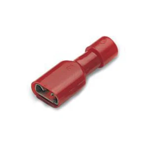 Newlec 0.25-1.5mm² Partially Insulated Push-On Female Terminal 6.35 X 0.8mm Red