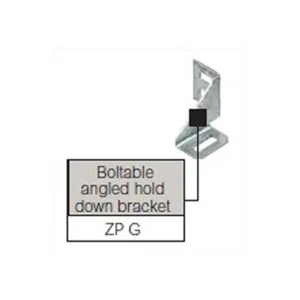 Legrand Bracket Boltable AngLED Hold Down Hot Dipped Galvanised