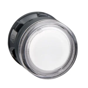 Schneider Electric Clear flush illuminated pushbutton head Ø22 spring return for BA9s bul