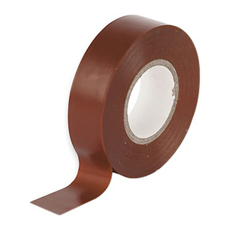 Newlec Brown PVC Insulation Tape Flame Retardant 19mm x 33m
