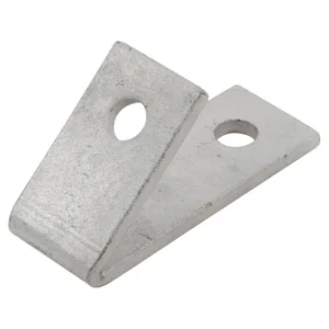 Newlec Channel Support Bracket 45° Acute 1 Hole 1 Hole Hot Dipped Galvanised