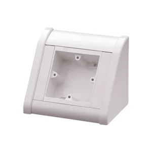 MK Electric Bench Unit 1 Gang Single 105 x 90 x 130mm White PVC-U