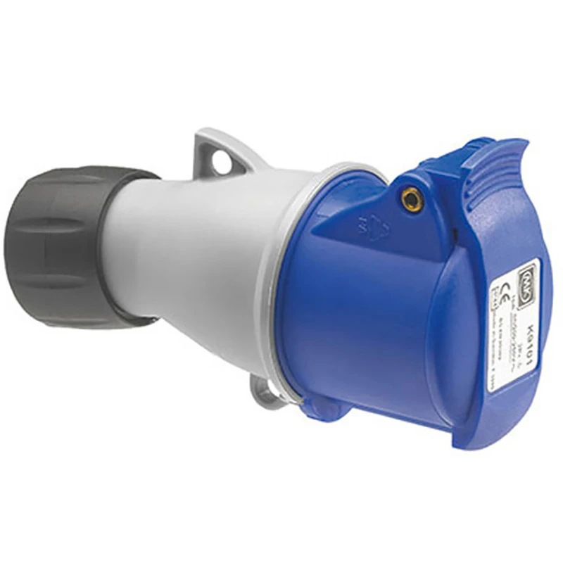 MK Electric Connector 2P+E IP44 32A 230V Blue - Image 2