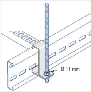 Unistrut Clamp Suspension For Cable Ladder U12 Steel Hot Dipped Galvanised