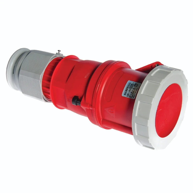 Newlec Industrial Power Connector Female Screw 3P+N+E 63A 415V IP67 Red - Image 3