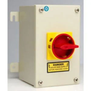 Kraus & Naimer Switch Disconnector Off Main/Emergency 4P IP65 25A Mild Steel Grey