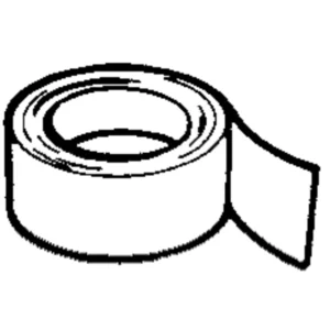 Manrose Tape Self Adhesive 50mmx10M White PVC