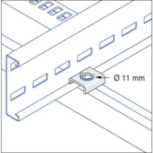 Unistrut Hold Down Clip Steel Hot Dipped Galvanised