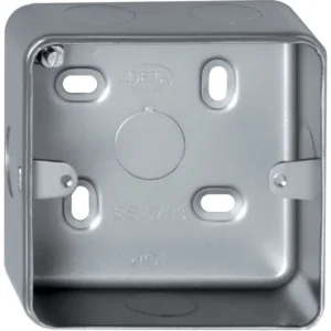 Deta Box 1 Gang Surface 41mm Metalclad 6X20mm Knockouts