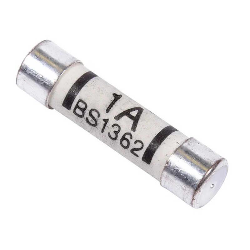 Newlec Plug Top Fuse Cylindrical 1A 250V AC 6kA Ceramic