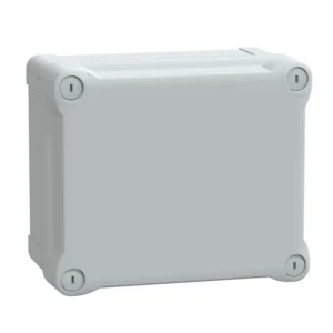 Schneider Electric ABS Box IP66 IK07 RAL7035 Internal H175W150D100 External H193W164D105 Opaque Cover H40