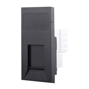 Hamilton Socket Telephone Slave 1 Gang Black Insert