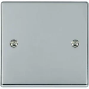 Hamilton Plate Blank Single 88X88mm Bright Chrome