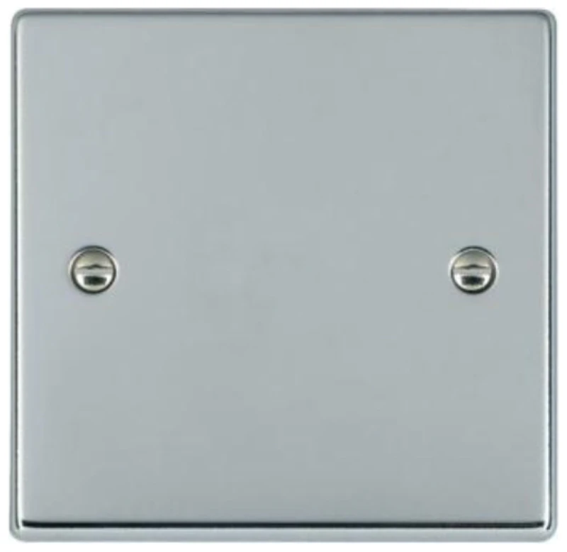 Hamilton Plate Blank Single 88X88mm Bright Chrome