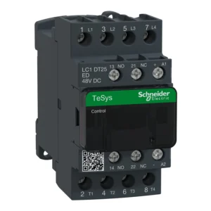 Schneider Electric TeSys D contactor, 4p(4 NO), AC-1, <= 440 V 25A, 48 V DC standard coil