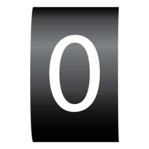 Critchley Number 0 Colour Coded Critchley Z11 Straight Cable Markers For 2.9-4.7mm Cable Diameter