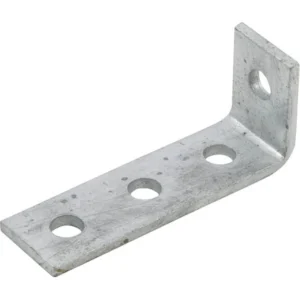 Newlec Channel Support Bracket 90° Internal 1 Hole 3 Hole Hot Dipped Galvanised