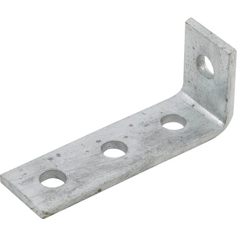 Newlec Channel Support Bracket 90° Internal 1 Hole 3 Hole Hot Dipped Galvanised - Image 2