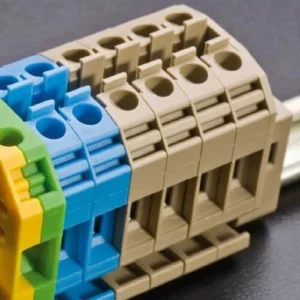 Cablecraft Miniature Rail Mounted Terminal Beige