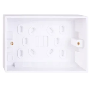 Vimark Pattress 2 Gang Surf 33mm White Mould For Slimline&Vimark