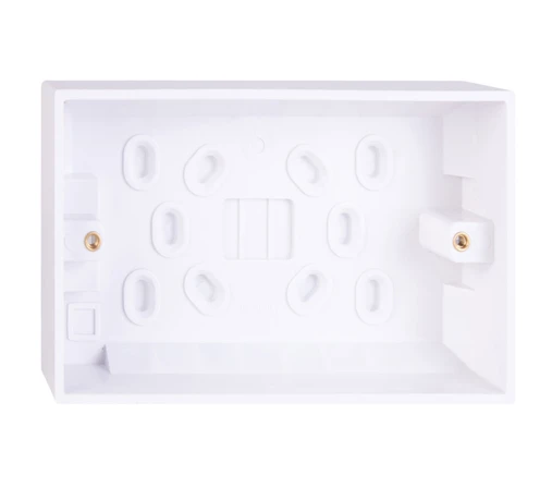 Vimark Pattress 2 Gang Surf 33mm White Mould For Slimline&Vimark - Image 2