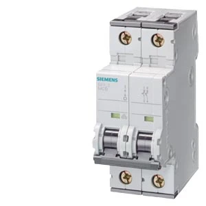 Siemens Circuit Breaker Universal Current 440 V DC 400 V AC 10kA, 2-Pole, C, 04A
