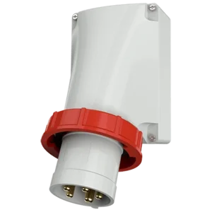 Mennekes Appliance Inlet Triple Pole Neutral+Earth Wall IP67 125A 400V 6H Red