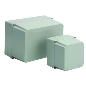 Newlec Enclosure Weatherproof RAL7035 150 x 110 x 150mm IP56 Light Grey Moulded