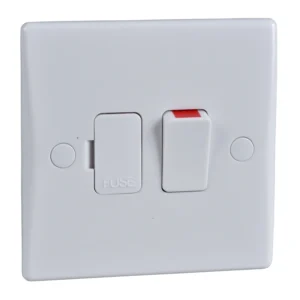 Schneider Electric Connection Unit Double Pole Switched Fused Moulded 13A White