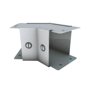 Unitrunk 45° Inside Lid Elbow 1-Compartment Steel Pre-Galvanised 150 x 150mm