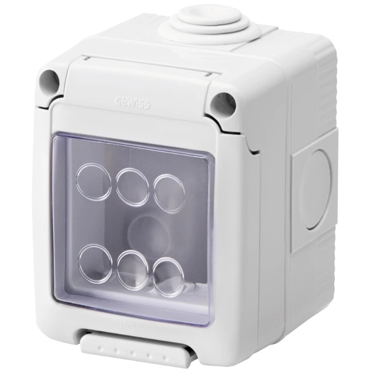 Gewiss Enclosure Surf Mount Weatherproof 2G Standard 66X82X65mm Grey System 55