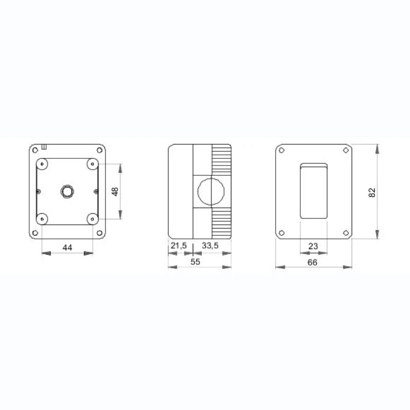 Gewiss Enclosure Surf Mounting Protected Empty 1 Gang 66X82X55mm Grey System 40 - Image 3