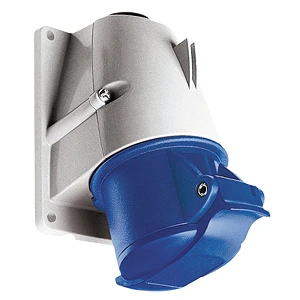 MK Electric Socket 3P+E Angled IP44 16A 230V Blue