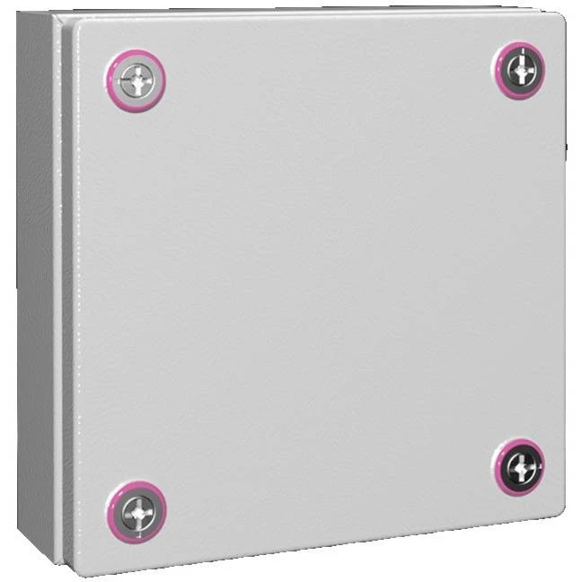 Newlec Junction Box Weatherproof RAL7035 200 x 200 x 80mm Light Grey Steel IP66 - Image 2