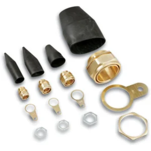 Newlec Armoured Cable Gland Pack Indoor BW50S C/W Locknut, Earth Tag+PVC Shroud (KIT1)
