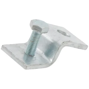 Newlec Channel Beam Clamp Z Type Hot Dipped Galvanised C/W Cone Point Bolt [Pack=10]