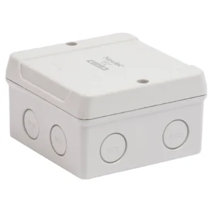 Newlec Junction Box 5 Pole 4.0mm Terminals 98 x 98 x 58mm IP65 Grey