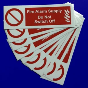 Industrial Signs Ind Signs F/Alarm Sply Label Pk10