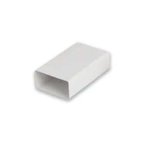 Newlec Flat Channel Duct Coupler 204 x 60mm White