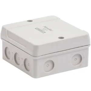 Newlec Junction Box 5 Pole 2.5mm² Terminals 88 x 88 x 47mm² IP65 Self Seal Entry Grey