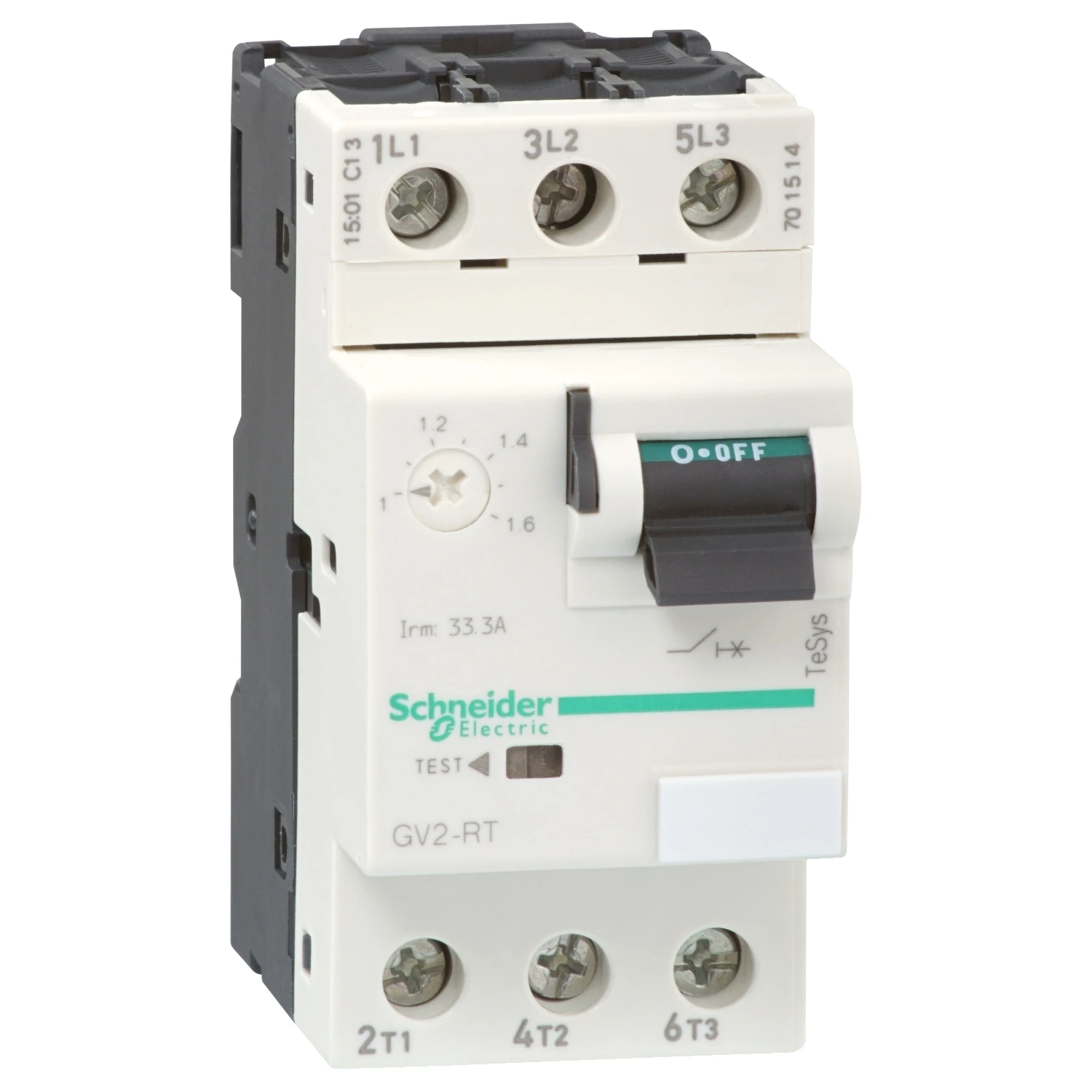 Schneider Electric Tesys GV2-Circuit Breaker-Thermal-Magnetic-1.6-2.5A Screw Clamp Terminals - Image 2