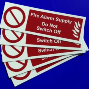 Industrial Signs Ind Signs F/Alarm Sply Label Pk5