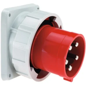 CEENorm Appliance Inlet Panel 3P+N+E IP67 125A 415V Red