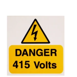 Industrial Signs Ind Signs Danger 415V Label Pk5