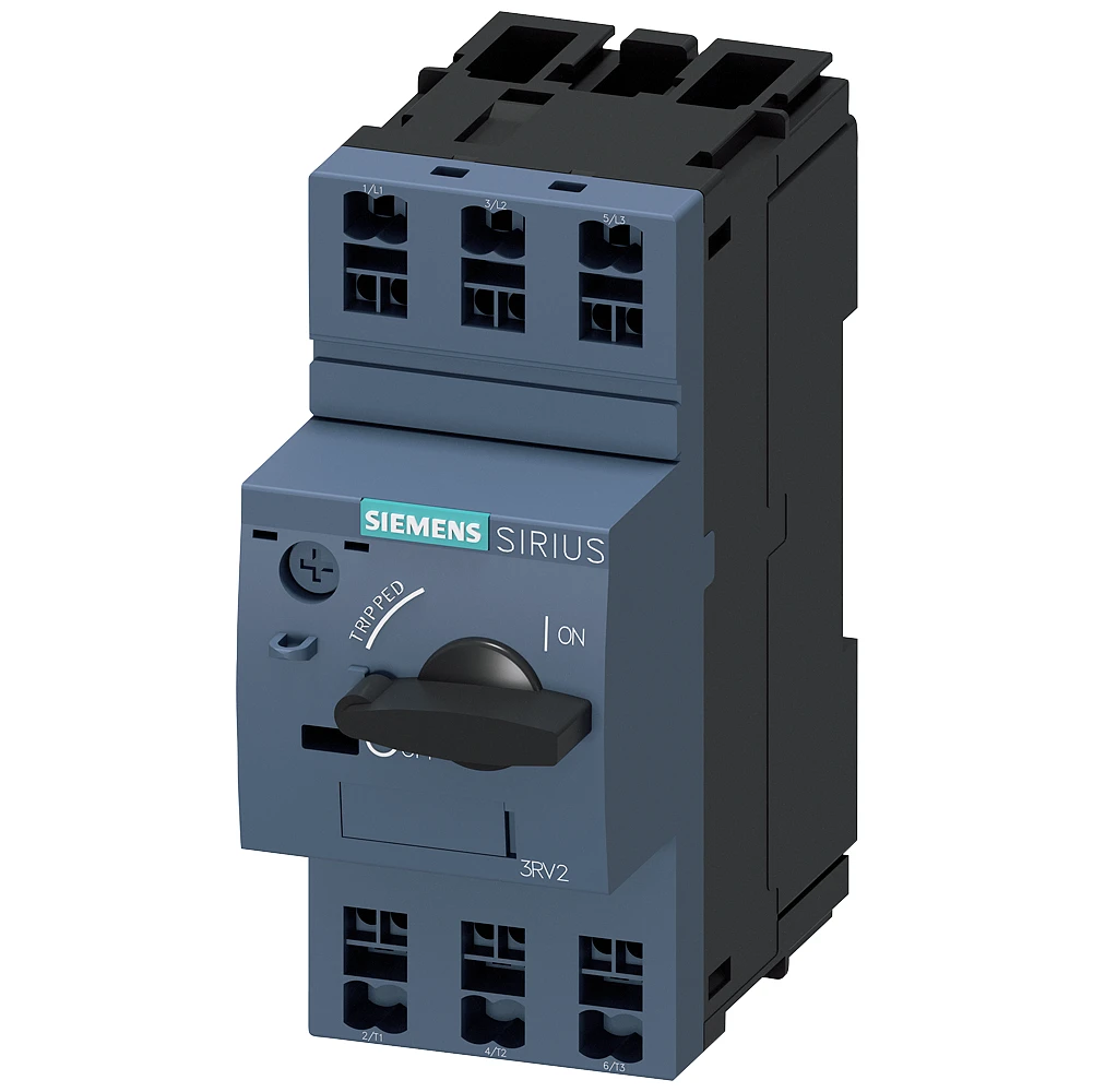 Siemens Circuit Breaker, S00, Motor Protection, Class 10, A-Release 0.14-0.2 A, Short-Circuit Release 2.6 A
