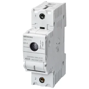 Siemens MINIZED, Switch Disconnector With Fuses, D02, 1-Pole, In: 63 A, Un AC: 230 V