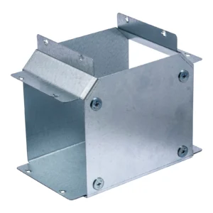 Newlec Cable Trunking Equal Tee Piece Top Lid 150 x 150mm Pre-Galvanised Steel C/W Lid