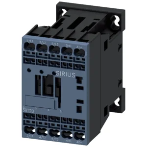 Siemens Contactor, AC-3, 9A/4 KW/400 V, 3-Pole, 24 V DC, Function Module Optional, 1 NO, Spring-Type Terminal
