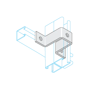 Unistrut Bracket U Shape 5 Hole 137 x 83mm Hot Dipped Galvanised